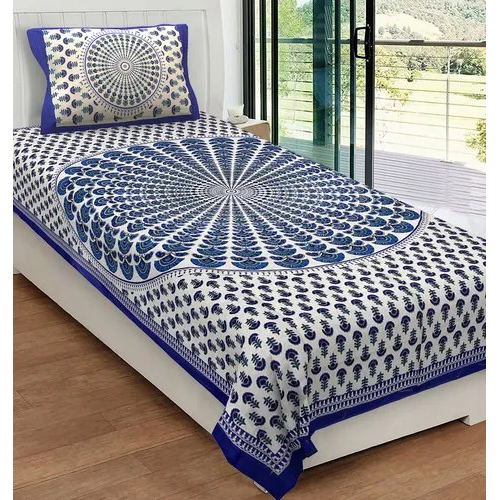 Pure Cotton Printed Cotton Single Bedsheet