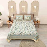 Washable Phulkari Queen Size Bedsheet