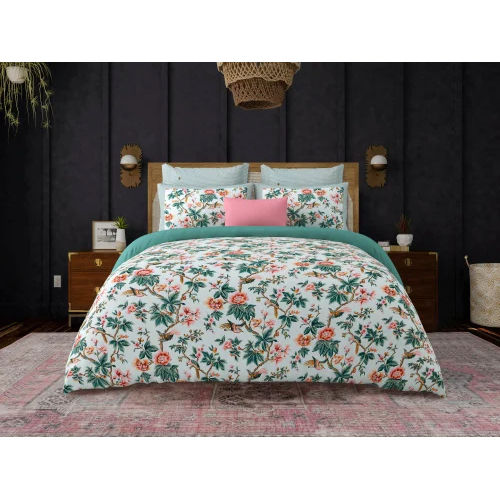 Washable Floral Print Cotton King Size Bedsheet