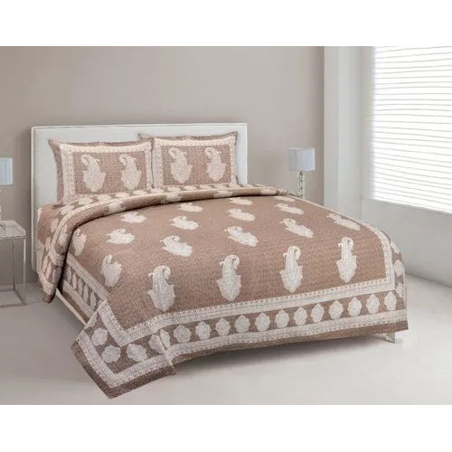 King Size Pure Cotton Printed Bed Sheet