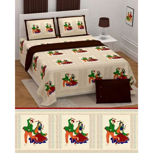 Handwork Dandiya King Size Bed Sheet