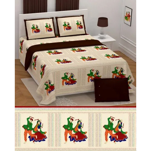 Handwork Dandiya King Size Bed Sheet