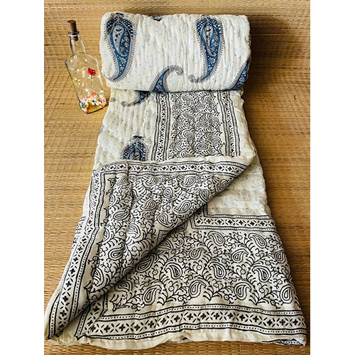 Jaipuri Floral Pure Cotton Single Bed Quilts