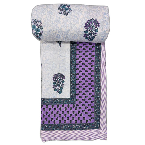 Cotton Hand Block Print Jaipuri Quilts