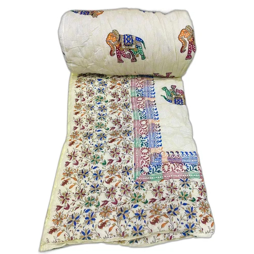 Printed Cotton Jaipuri Quilt