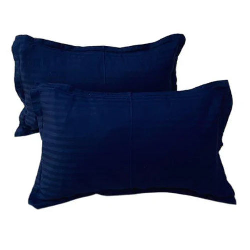 100% Cotton Blue Satin Stripe Pillow Cover