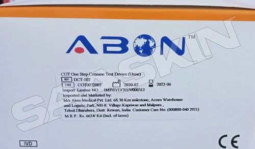 Abbott ABON COT One Step Cotinine Test Device Urine