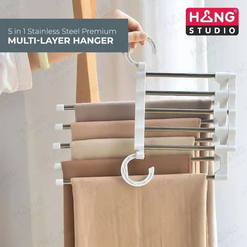 White Wall Mount Foldable Cloth Dry Stand