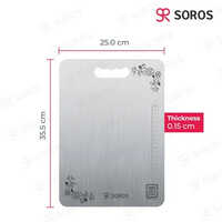 Stainless Steel Vegetable Chopping Board - Color: Silver