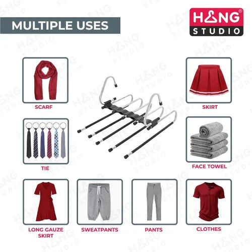 White Plastic Cloth Hanger - Hangers Type: Garment