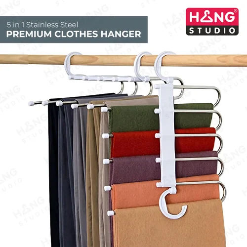 White Stainless Steel Ceiling Cloth Hanger