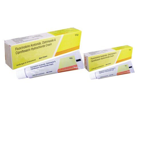 Ciprofloxacin Flucinolone  Clotrimazole  Cream