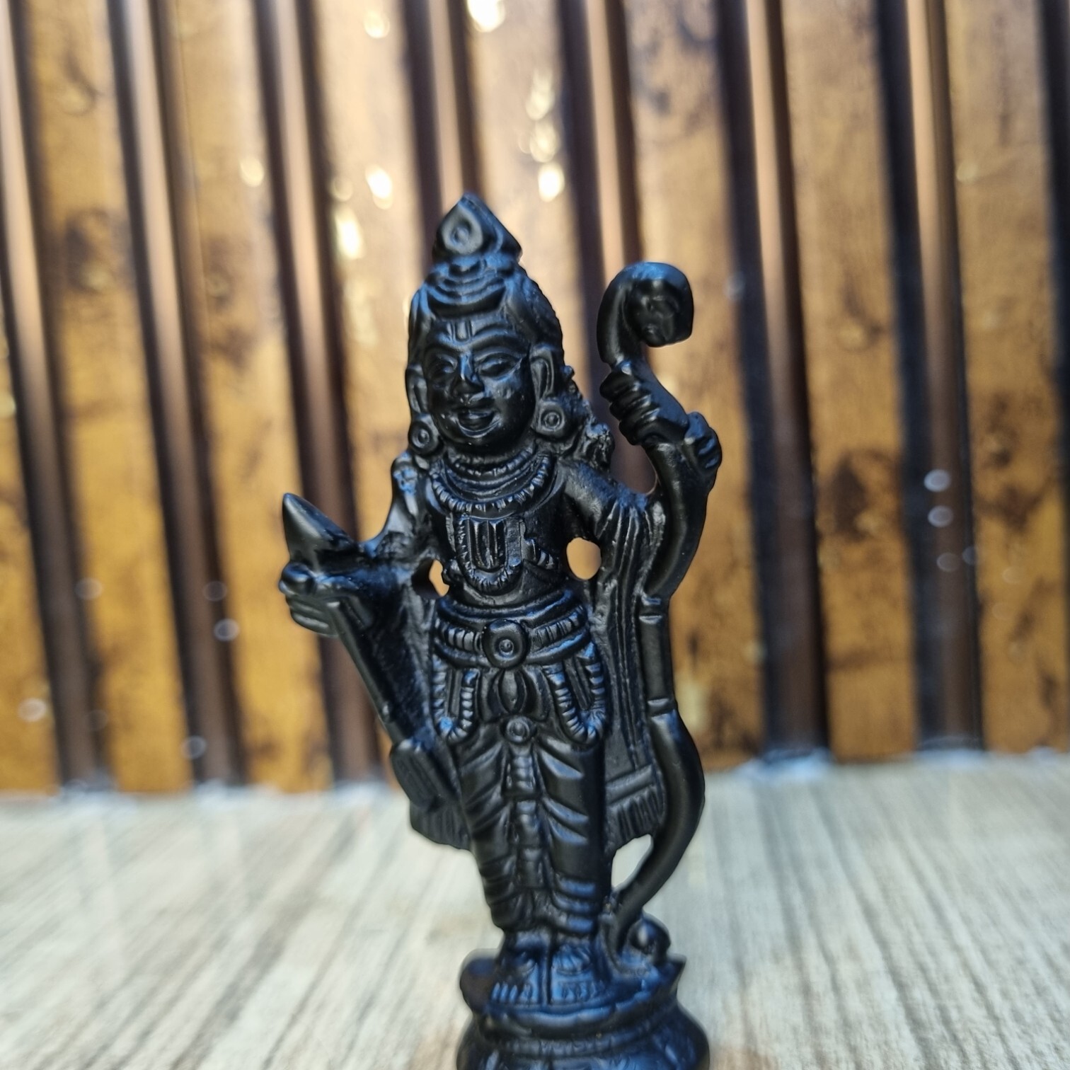 Brass Ram Lalla Statue with Black Antique Finish |Religious idols| |Brass Idols| |Ram Lalla|