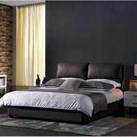 Professional Custom Modern Morden Metal Frame Luxury Genuine Leather Bed - Artwork: Handmade