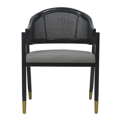 Factory High Quality Custom Arm Chair Wooden Rattan Metal Leg Chair Dining Room - Artwork: Handmade