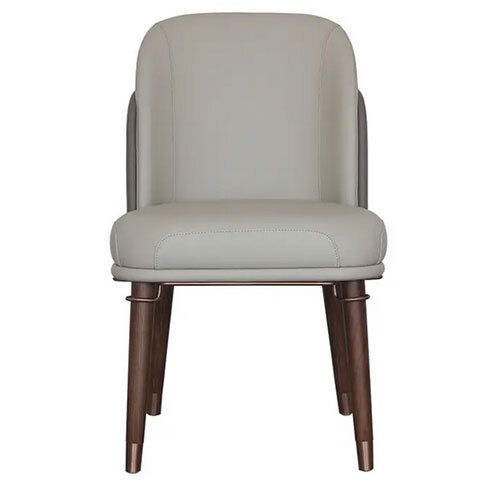 Factory Custom High End 5 Star Modern Leather Restaurant Wood Dining Chair - Feature: Eco-Friendly