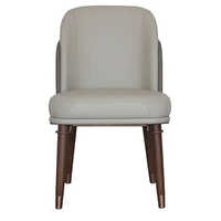 Factory Custom High End 5 Star Modern Leather Restaurant Wood Dining Chair