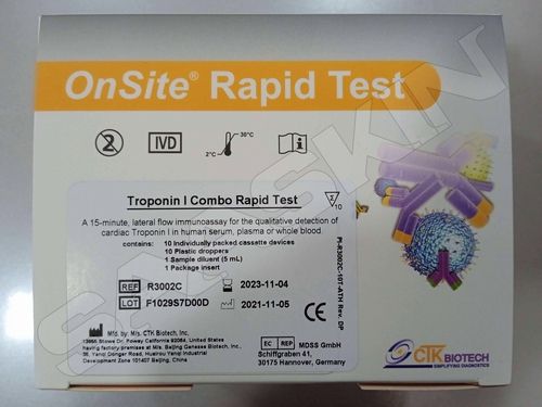 CTK Biotech OnSite Troponin I Combo Rapid Test