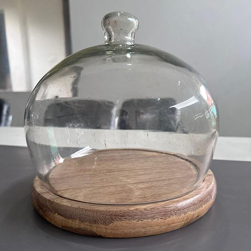 Manual Premium Quality Glass Dome Cake Stand