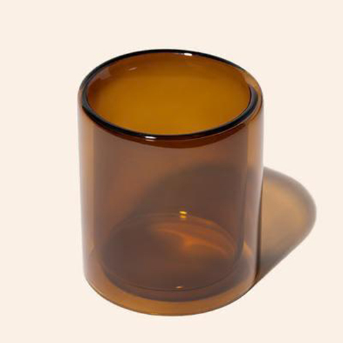 Color Glass Candle Jar
