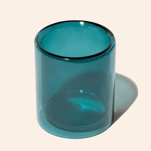 Color Glass Candle Jar