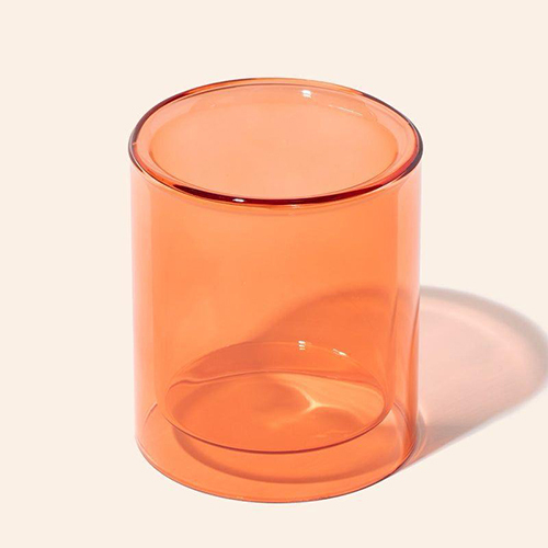 Color Glass Candle Jar