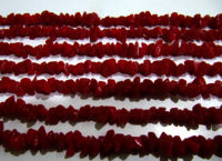 Red Chalcedony Uncut Nugget 6mm To 9mm Beads Strand 35''Long