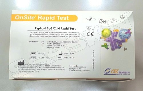 CTK Biotech OnSite Typhoid IgG/IgM Rapid Test