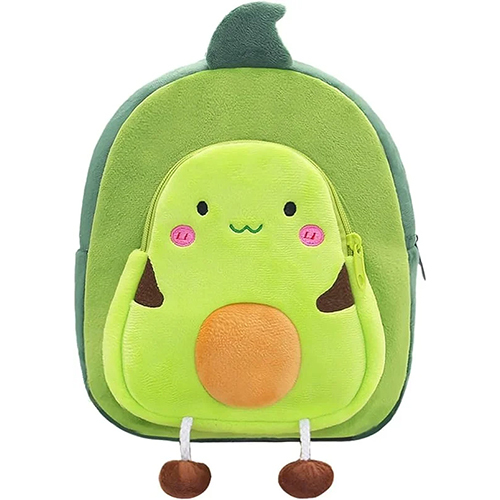 Soft Plush Green Cartoon Bags