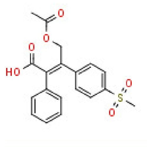 (Z)-4-Acetoxy-3-(4-(methylsulfonyl) phenyl)-2-phenylbut-2-enoic acid