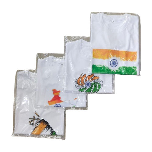 Different Available Indian Flag Design T-Shirts