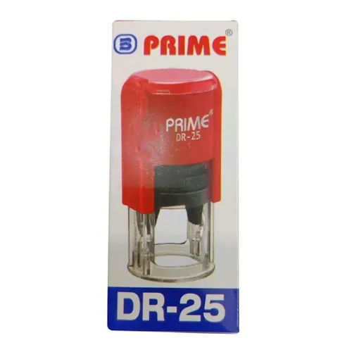 Prime Dr25 Self Inking Stamp - Material: Rubber