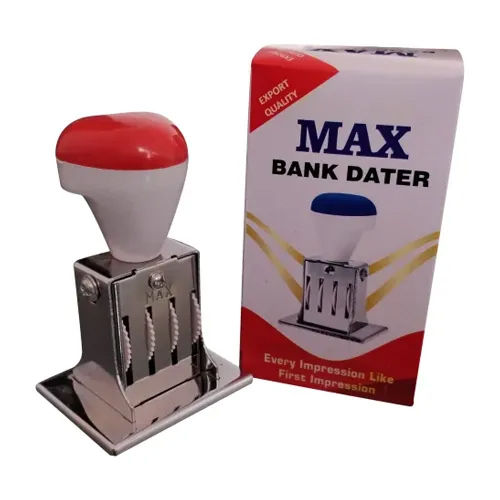 Rubber Max Die Plate Bank Dater Stamp