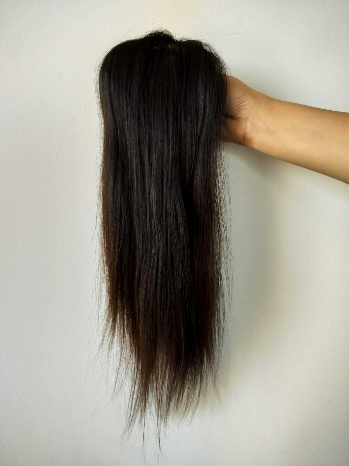 4x4 Raw Unprocessed Natural Straight Human Hair Mirage Topper