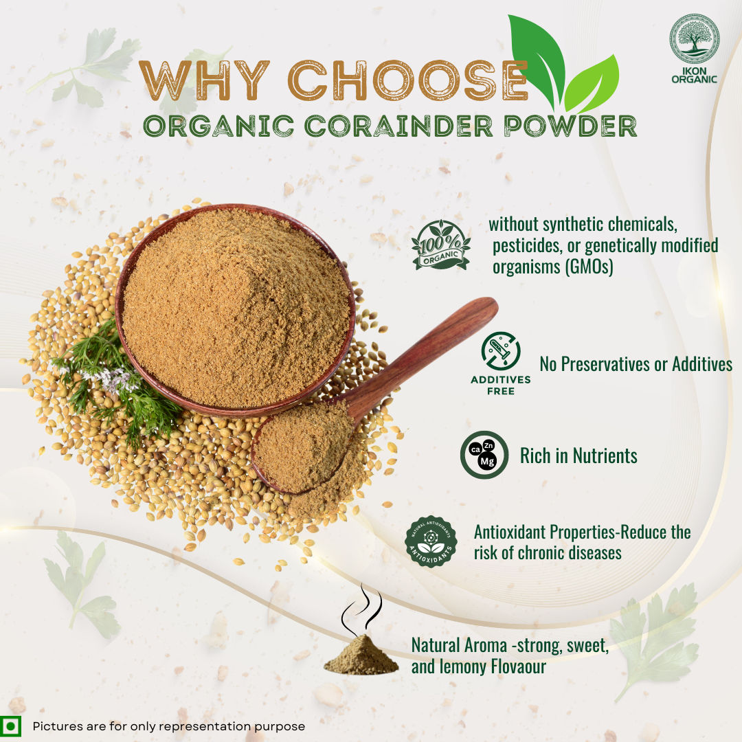 IKON Organic Coriander Powder-50gm