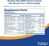 Bariatric Fusion High ADEK Multivitamin with Iron