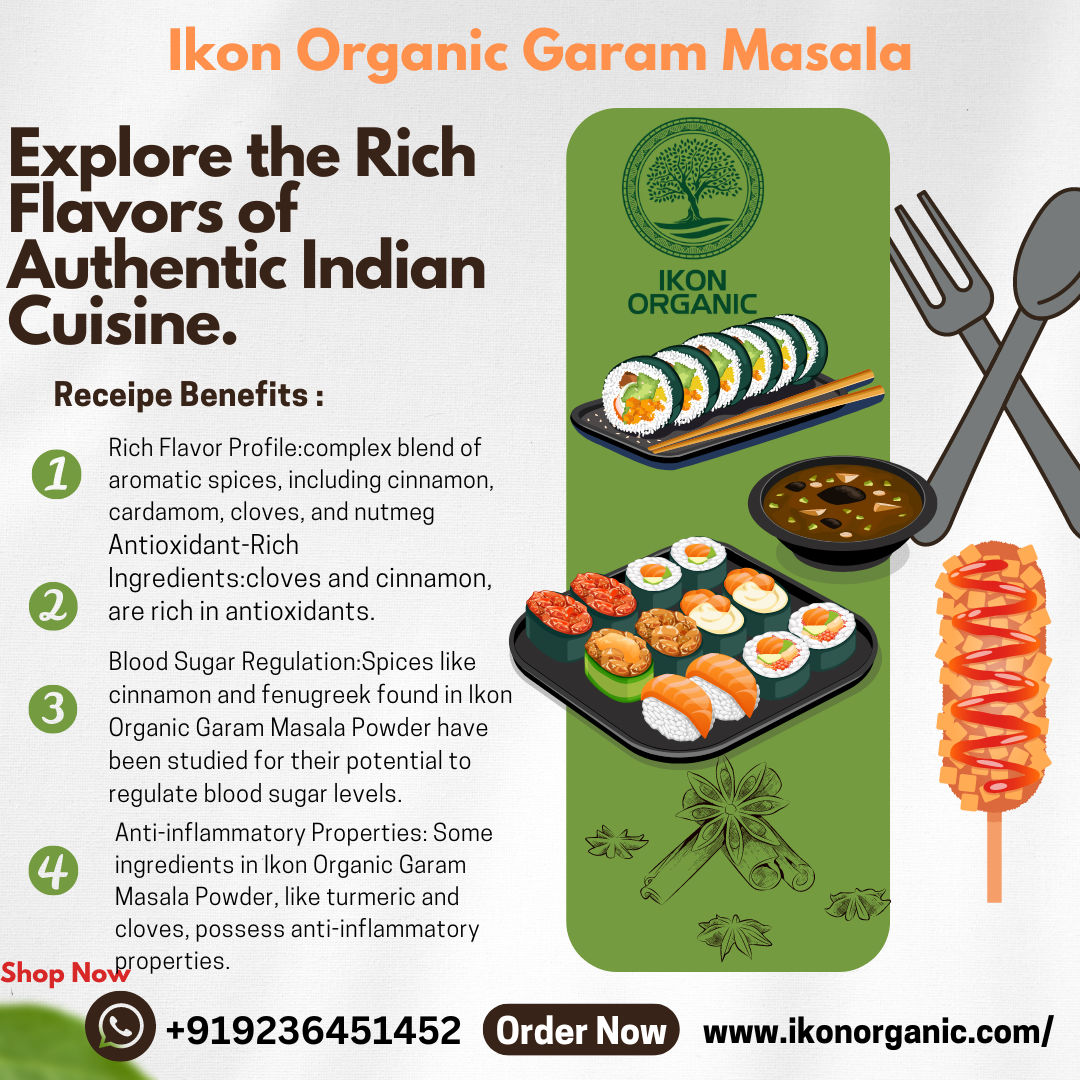 IKON Organic Garam Masala -50 gm