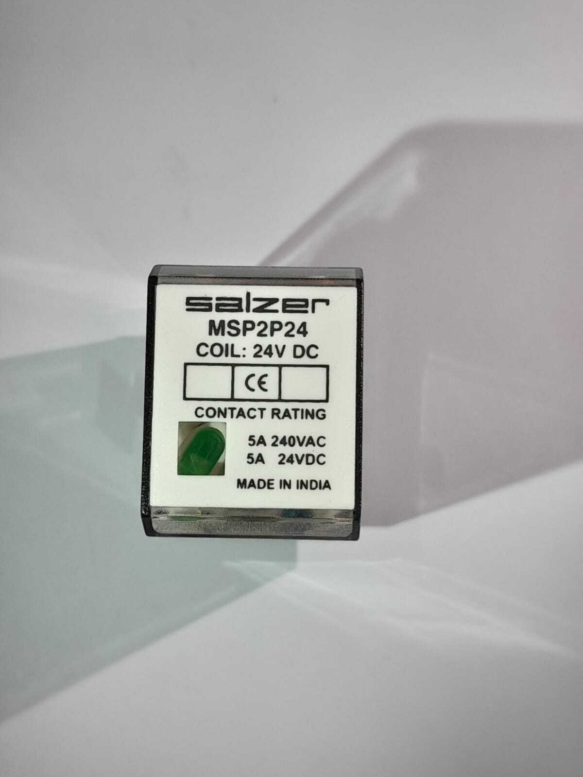 Salzer Glass Relay 5A 2Pole 24V Dc MSP2P24