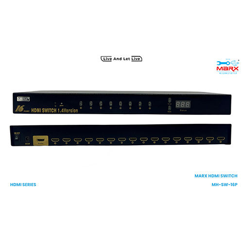 Marx Hdmi Switch 16 Port - Application: Helps In Sharing The Monitors