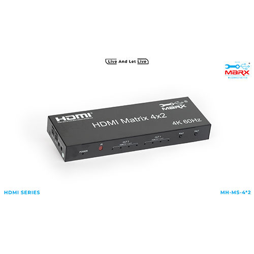 Marx Hdmi Matrix Switch 4-2 - Color: Black