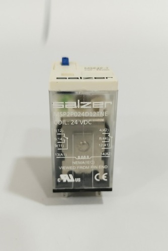 Salzer Glass Relay 2Pole 24V Ac MSP2P024D12TNE