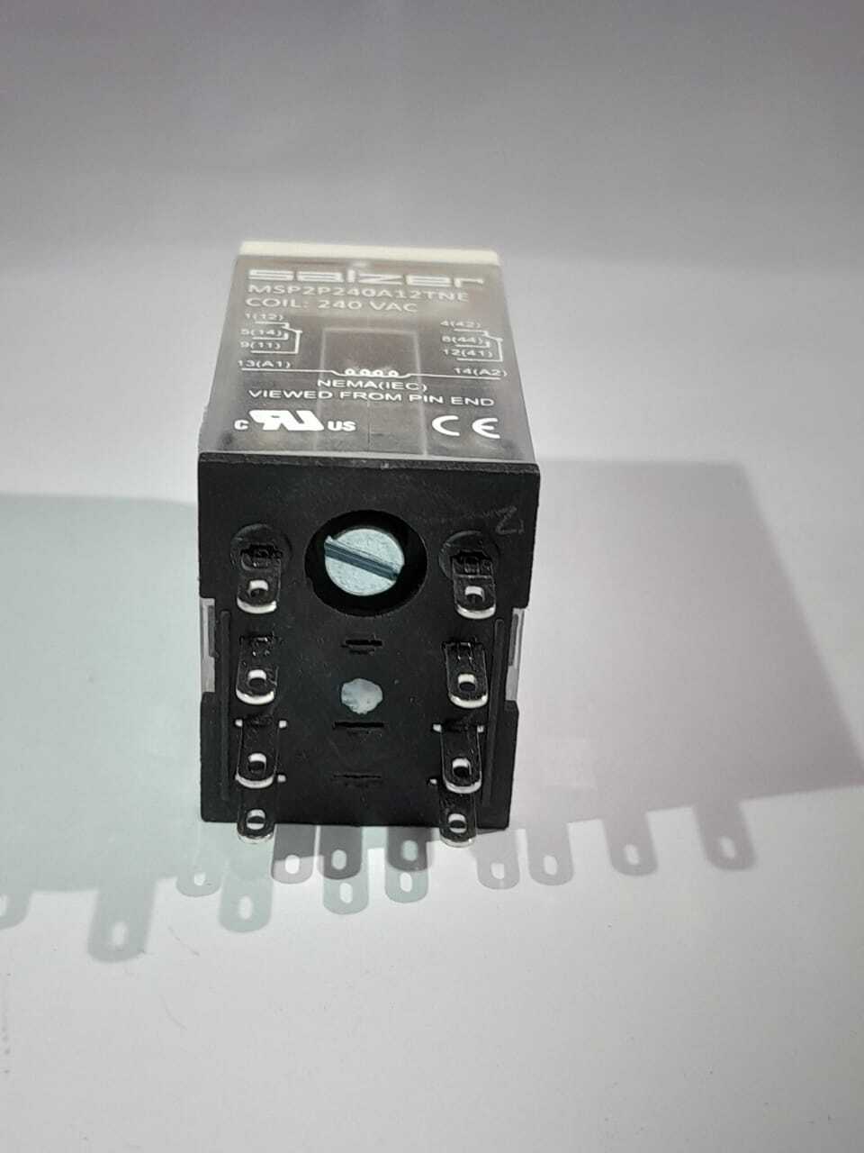 Salzer Glass Relay 2Pole 240V Ac MSP2P240A12TNE