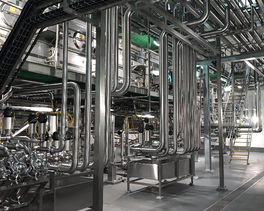Stainless Steel Food Processing Pipes