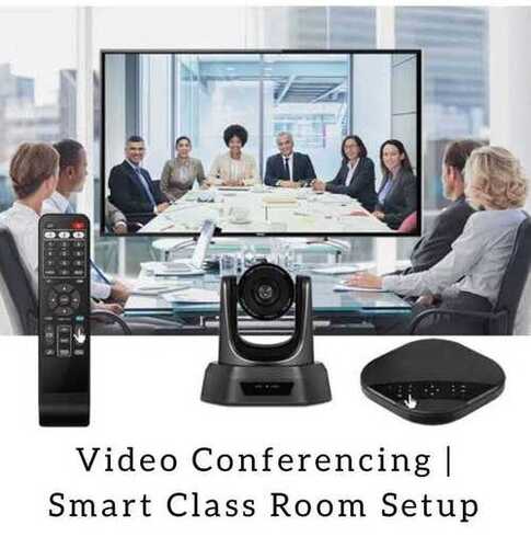 Smart Classroom Video Conference Setup