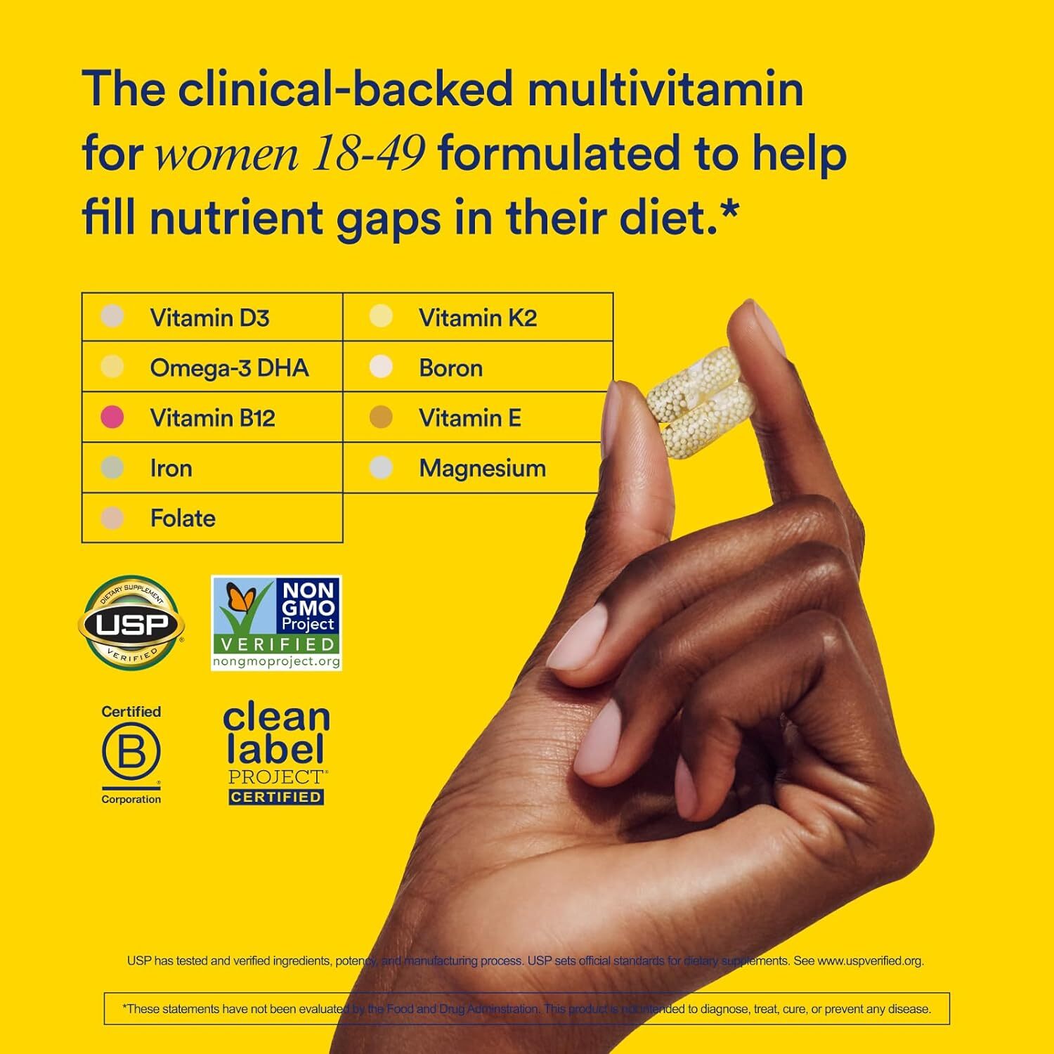 Ritual Multivitamin for Women 18+ with Vitamin D3 , 60 Capsules