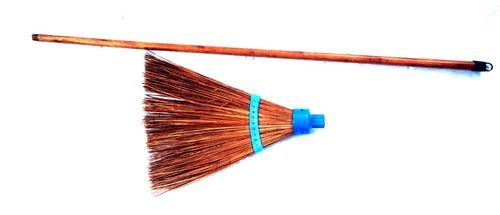 Wooden Coconut Broom Stick Application: Cleaning Purpose For Indoor & Outdoor