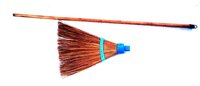 Wooden Coconut Broom Stick - 3 Ft, Brown | Efficient Cleaning Tool With Comfortable Grip For Indoor & Outdoor Use