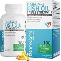 Bronson Omega 3 Fish Oil Triple Strength 180 Softgels