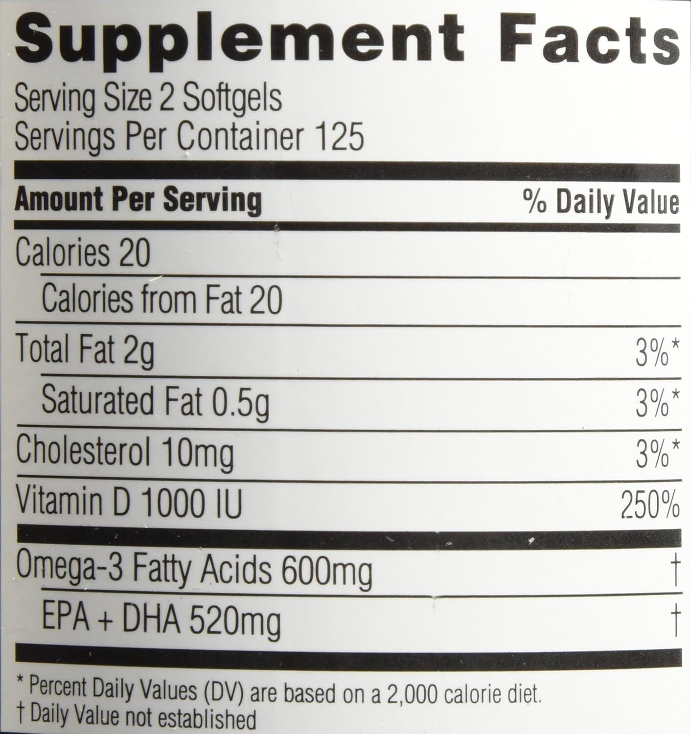 Spectrum Essentials Softgels, Fish Oil  1000 mg, 250 Count