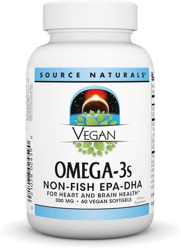 Source Naturals Vegan Omega-3s,  300 mg - 60 Vegan Softfgels